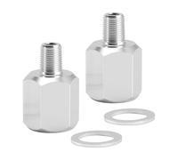 VIPIH 2X 1/8NPT Male to M16-1.5 Female Oil Pressure Sensor Adapter Thread Connector