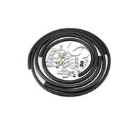 VIPIH 42810100 A/C Hose & Fitting Kit AN6/AN8/AN10 Hoses, Band Clamps & Grommets pour Custom Air Conditioning Lines