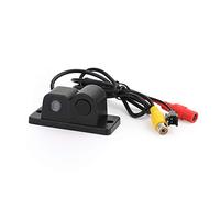 VIPIH Caméra de recul avec Radar de recul pour autoradio, avertisseur sonore + Radar de capteur de stationnement + caméra de recul Kit de système de Parc 3 en 1