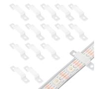 VIPMOON 100pcs Clip de Fixation Ruban LED, Attache Ruban Led 10mm pour Supports de Fixation Clips Bande LED 10mm Wide Waterproof - sans les vis