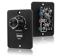 VIPMOON DC 12-24V PWM LED Dimmer 5A, 3 fils Gradateur en continu avec USB avec QC3.0, gradation en continu, pour RV bateau camion caravane remorque lumière luminaire dimmable LED lampe