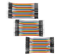 VIPMOON Lot de 120 câbles Dupont pour Breadboard Jumper Wire Cable, M-M/F-F/M-F 40 broches pour Arduino et Raspberry Pi Breadboard (10 cm)