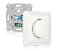 VIPMOON Variateur de Lumiere LED 5-200W, Interrupteur Variateur Dimmable LED 220V-240V, Variateur LED Rotatif pour lampes LED dimmables,incandescentes, halogènes. Silencieux et économe en énergie