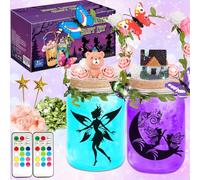 VIPNAJI Kit Creatif Enfant Bricolage, Cadeau pour les Enfants 6 7 8 9 10 11 12 ans, DIY Télécommandée Veilleuses Enfants Faire, Kit d'artisanat de Lanterne, Activites Manuelles pour Enfants