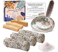 VIPNAJI Sauge Blanche, Batonnets à Sauge de 12cm et batons Palo Santo, Encens Naturel à bruler Anti Stress méditation, pour brûler, Purification
