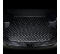 VIPOED Voiture Coffre Tapis pour Skoda Octavia 2021-2024, Entièrement Entouré Cuir Doublure Imperméable Antidérapant Protection Auto Accessories,Black