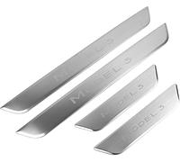 VIPOES 4 PièCes Voiture Plinthes pour Tesla Model 3, Protecteur Seuil Porte AntidéRapant Garde Plaque Antirayures