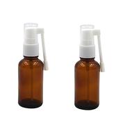 Vipolishtry Lot de 2 Bouteilles Spray Flacons Vaporisateurs Vides Rechargeables en Verre Ambré 30 ml avec Rotation à 360 Degrés pour Maquillage, Eau, Parfum, Huiles Essentielles d'Iode