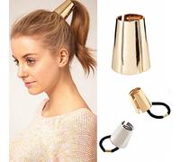 Vipolishtry Lot de 2 élastiques à cheveux gothiques punk en métal pour femme et fille