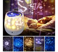 Vipomkowa Projecteur Ciel Etoile, Veilleuse Enfant Projecteur Avec 6 Disques De Film, Veilleuse Murale Bébé, Réglage De Rotation À 360° Pour Chambre Plafond Enfants Chambre Bebe Adultes