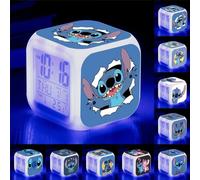 Réveils Veilleuse LED Numérique Lampe, Lumière Dessin Animé, Jouets pour Enfants, Table Bureau, Cadeau d'Anniversaire de Noël