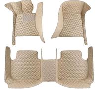 Tapis Sol Voiture pour BMW Serie Série 3 Series 3er Gran Turismo GT F34 2013 2014 2015-2020, Imperméable Antidérapant Tous Temps Accessoires Moquette Saisons Protecteurs,Beige