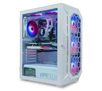 ViprTech Ghost 3.0 PC à refroidissement liquide AMD Ryzen 5 5600X (12-LCore 4,6 GHz), RTX 4060 8 Go, 32 Go DDR4 3200 RAM, 1 To NVMe SSD, compatible VR, streaming, WiFi, RVB, Win 11, garantie