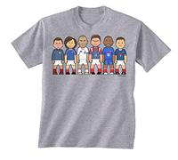 VIPwees, France Football Legends, Boys Or Girls Caricature Organic Cotton T-Shirt
