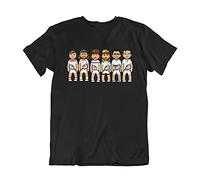 VIPWees - Tennis Legends - Mens Caricature Organic Cotton T-Shirt