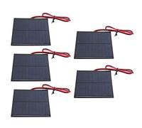 Vipxyc Panneau Solaire 5 pièces, 5,5 V 2 W, Mini cellules solaires 136 x 110 MM, Haute efficacité, Traditionnel