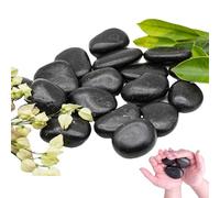 VIQIHEOE Galets, 4-8 cm Noir Galets de Rivière Polis, 1kg Pierres Décoratives Polies, Galets Décoratifs pour Vases, pour L'aménagement Paysager, la Décoration de la Maison, Les Projets Artistiques