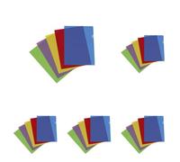 Viquel - 10 Pochettes coin transparentes - Pochette plastique ouverture en coin de couleur - Assortiment de 5 couleurs (Lot de 5)