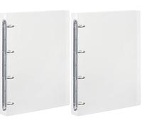 Viquel 218040-05 Classeur souple 4 anneaux dos de 35 mm, Incolore (Lot de 2)