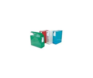 Viquel 27440 Boîte Classement Polypropylène Maxi Doc Propyglass Fermeture plastique transparent couleur aleatoire