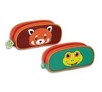 VIQUEL Baby Animals : Trousse ovale 20x9x5cm - 2 visuels : Grenouille, Panda Roux