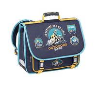 VIQUEL - Cartable primaire 38cm WILDERNESS Enfants - 2 compartiments - en Polyester Résistant - Fermeture tucks - 38x32x15cm