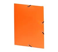 Viquel - Chemise à 3 Rabats A4 ESSENTIEL RECYCLE en Polypropylène Résistant - Fermeture Élastique - Pochette de Rangement Documents fabriquée en France - Orange