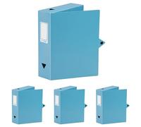 Viquel Class Doc Boîte De Classement en polypro dos 80 mm Bleu Turquoise 114329-02 (Lot de 4)