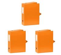 Viquel Class Doc Boîte De Classement en polypro dos 80 mm Orange (Lot de 3)