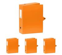 Viquel Class Doc Boîte De Classement en polypro dos 80 mm Orange (Lot de 4)