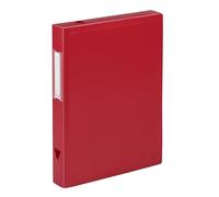 Viquel - Class Doc dos 4cm - Boîte de classement en plastique résistant - Boite à archive fermeture pression - Fabriqué en France - Rouge