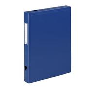Viquel - Class Doc dos 4cm - Boîte de classement en plastique résistant - Boite à archive fermeture pression - Fabriqué en France - Bleu
