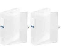 Viquel Class Doc Dos Boîte de classement dos en propyglass 100 mm Transparent (Lot de 2)