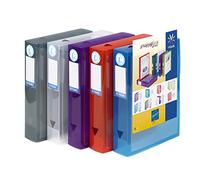 Viquel Class Docs Propyglass Lot de 8 Boîtes de Classement personnalisable en polypro Dos de 60 mm Couleurs Assorties