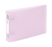 Viquel - Classeur à fiches Bristol avec étiquettes d'identification - 2 anneaux - Format A5 (25x16,5cm) - Rose