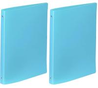 Viquel Classeur-cahier en polypropylène 4 anneaux Bleu Turquoise 020929-08 (Lot de 2)
