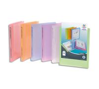 VIQUEL Classeur personnalisable PROPYSOFT PP 4/10e, dos 2,5 cm, coloris assortis, 4 anneaux ronds