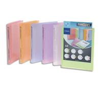 VIQUEL Classeur personnalisable PROPYSOFT PP 7/10ème, dos 3,5 cm, coloris assortis, 4 anneaux ronds