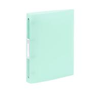 Viquel - Classeur souple A4 MAXI avec étiquette sur la tranche - 4 anneaux - Dos 4cm - Pour documents A4 - Vert translucide