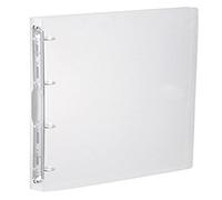 Classeur Souple A4 En Plastique - 4 Anneaux - Incolore Translucide - 2.5 Cm