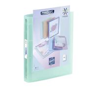 Viquel - Classeur souple personnalisable A4 PROPYSOFT - 4 anneaux - Couverture résistante - Fabriqué en France - Vert Pastel