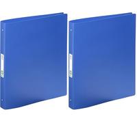 Viquel - Grand classeur souple 24x32 en plastique Essentiel recycle - Etiquette sur le dos - Fabriqué en France - Bleu (Lot de 2)