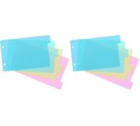 VIQUEL - Jeu de 4 intercalaires Format A5 Pour classeur à fiches 2 anneaux - Rainbow Pastel (Lot de 2)