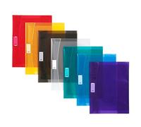 Viquel - Lot de 10 Protège-Cahier 24X32 Transparents avec Rabats Strong Cover