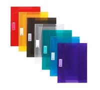 Viquel - Lot de 10 Protège-Cahier A4 Transparents avec Rabats pour Cahier A4 - Strong Cover