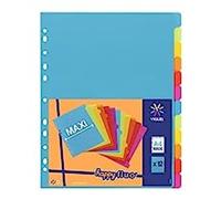 Viquel Lot de 12 Intercalaires Maxi A4 Happy Fluo