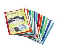 VIQUEL Lot de 12 intercalaires personnalisables A4 maxi 24,5 x 30,5 cm en polypropylène