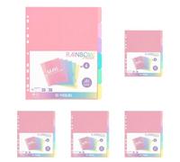 Viquel - Lot de 30 intercalaires en plastique Rainbow Pastel - Maxi format (24,5x30,5cm) - Pour classeur A4 Maxi format ou classeur à levier - Coloris pastel
