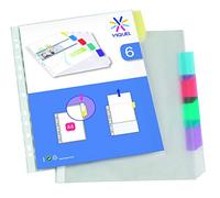 Viquel - Lot de 6 intercalaires A4 personnalisable - onglet personnalisable