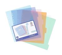 Viquel - Lot de 6 Intercalaires en plastique format A4 Maxi (24,5x30,5cm)